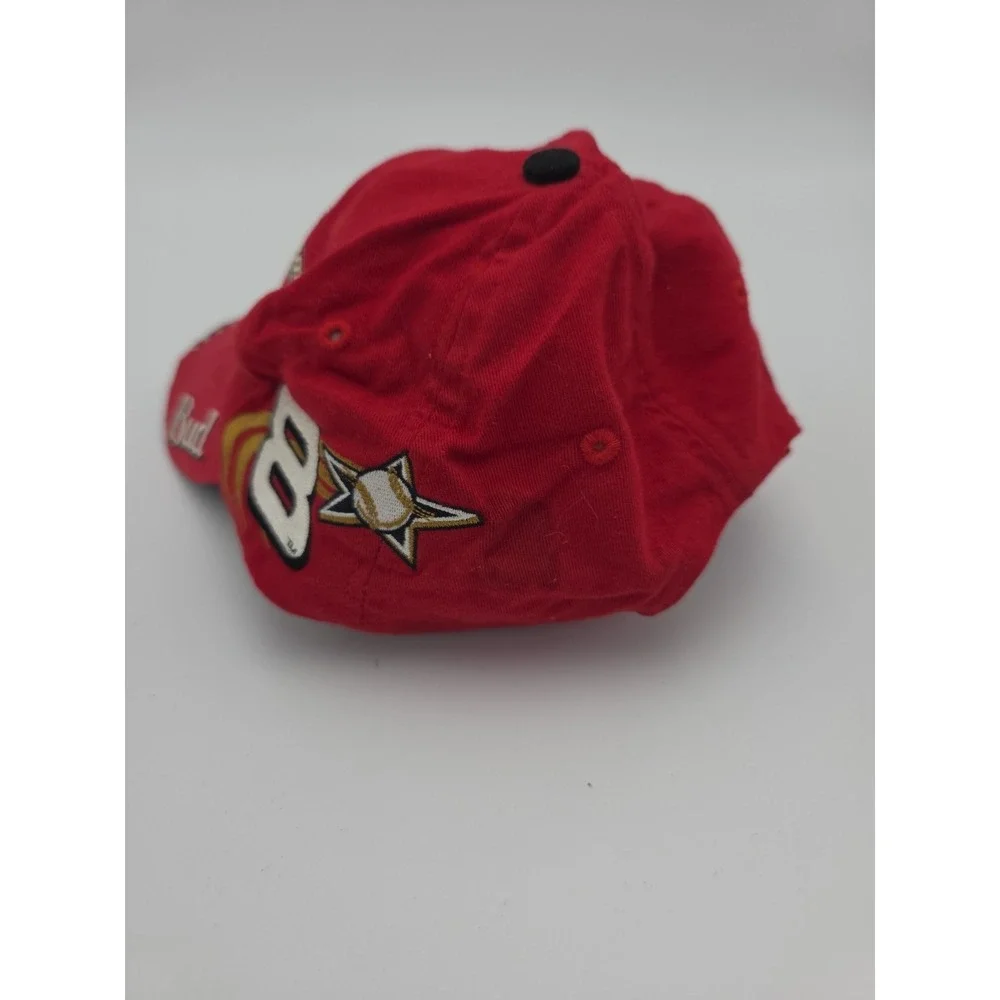 Vintage Dale Earnhardt Jr #8 2002 MLB All Star Game Budweiser Hat Cap NASCAR Red